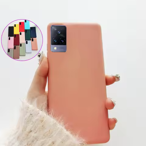 Ultra-thin Matte Phone Case For Vivo V21E V20 SE Y73 Y31 2021 Candy Color Soft Silicone Cover For Vi