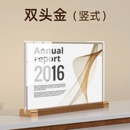 Acrylic A4 Paper Size Patent Certificate Photo Frame Transparent Award Plaque Display Frame Double-S