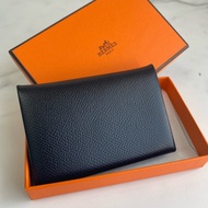 Hermes 愛馬仕 Calvi 黑色 皮夾