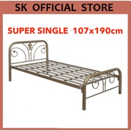 Super Single Bed Frame (1katil 1 order) BASE TEBAL Metal Bed Bedroom Furniture Katil Besi Super Sing