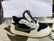 童裝 Travis Scott Jordan 1 low olive