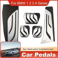 LHD Car Pedals Gas Brake Footrest Pedal Protection Cover for BMW 1 2 3 4 Series E87 E88 E90 F20 F21 