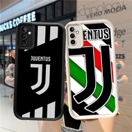GK-34 FCJUVENTUS LOGO Black and white silicone Casing for Samsung A34 A24 FE S25 A25 A35 A17 S24 A26