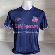 West Ham Retro Away X Iron Maiden Fan Issue ( S - 2XL ) *Local Seller Ready Stock *