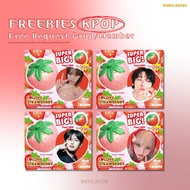 [28 Pcs] Freebies Kpop Strawberry Red ver. Cute Selkor Style Freebies Concert Postcard Packing