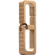 OUNONA Heavy Duty Quick Release Key Holder Key Chain for Men Brass Portable Keychain Hook Mini Trave