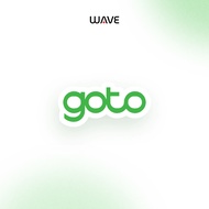 GoTo Sticker - Gojek To Network Waterproof Doff Lamination Vinyl Cutting Sticker