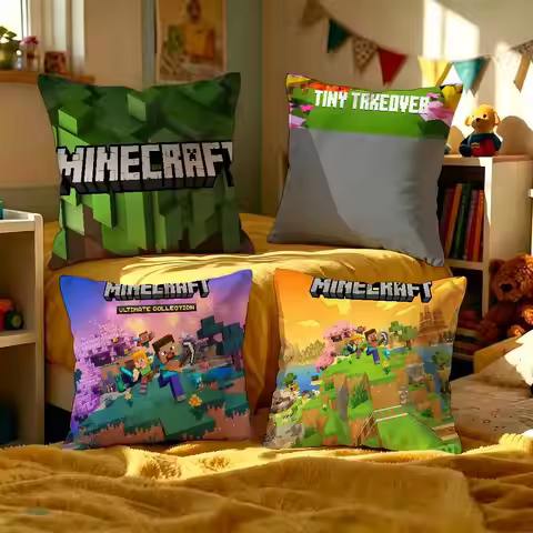 Sandbox Game M-Minecraft Cushion Cover Pillowcase Upholstery Sofa Throw Pillow Home Decor Pillowcas
