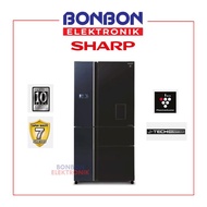 Sharp Kulkas Side By Side 5 Pintu SJ-IFX96PDG-BK  SJIFX96PDGBK Diskon