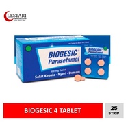 Biogesic [ Box / 25 Strips / 4 Tablets]