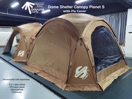 PAYUNG.CAMP Planet S Dome Shelter with Fly Cover Canopy Fly 6 person Camping Outdoor