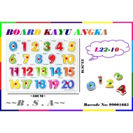 Wooden Number Board Wooden Number Board +/ Clock Wooden Fruits Board