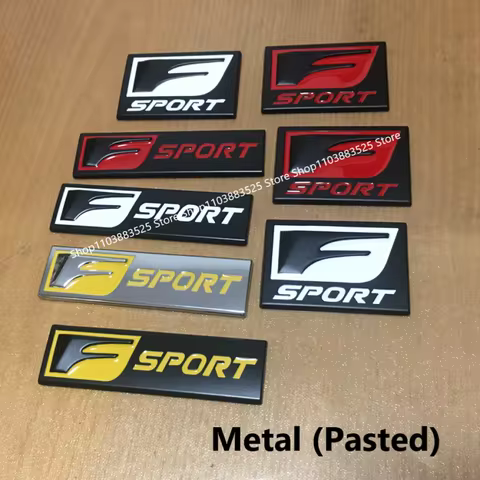 Metal Side Rear Trunk Badge Sticker For Lexus F SPORT VIP GX460 Ct200 IS250 ES 220D IS200 RX300 NX R