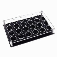 Wine Glass Cup Organizer 24 Shot Glass Tray Holder Acrylic Bar Glasses Holders Serving Tray Cups