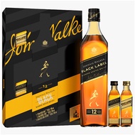 Johnnie Walker Black Label  Whisky Gift Pack 威士忌酒 700ml (FREE JW Double Black & Gold Label 50ml)