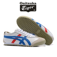 Onitsuka Tiger Casual White Blue Red Leather Soft Soles Comfortable Light Breathable Walking Shoes Sport Jogging Agam Sloth Shoes Now Discounted