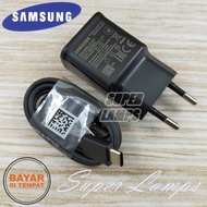 Samsung Charger Original 100% PENGISIAN CEPAT ( Type C ) EP-TA200 For Samsung A02s A11 A12 A20 A