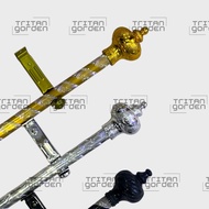 Threaded Curtain Rod Full Set Curtain Pole Complete Set 50cm-400cm
