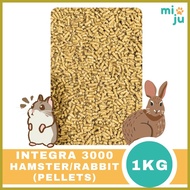 ✥ ஐ ✟ Integra 3000 Pellets 1kg Repacked - For Hamsters / Rabbits / Chickens