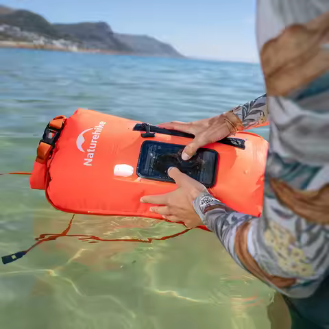 Naturehike 18L 25L Aquatic Sports Floating Dry Wet Separated Nylon Storage Bag Inflatable Swimming F