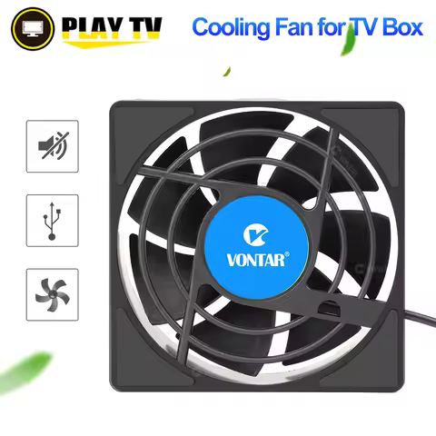 VONTAR C1 Cooling Fan for Android TV Box H96 Max X3 HK1 TX6 Set Top Box Wireless Silent Quiet Cooler