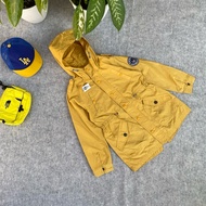Cute yellow r tobot kids parka jacket