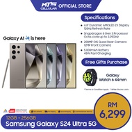 [READY STOCK] Samsung Galaxy S24 Ultra 5G (12GB+256GB/512GB/1TB) Smartphone - Original 1 Year Warran