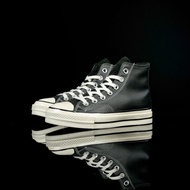 Fashion Fashion ❤ 1970s Classic Black Cowhide Material High-Top Casual Sneakers d89