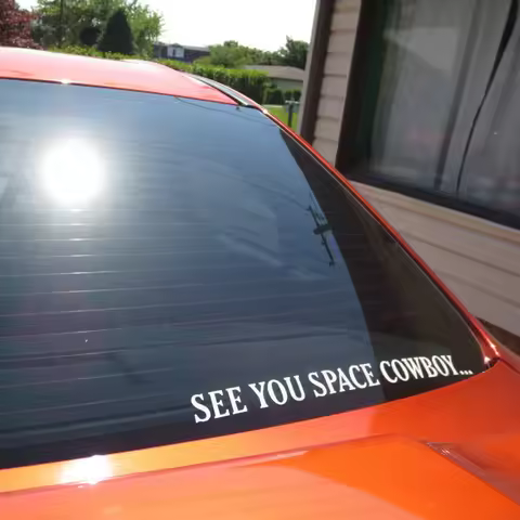 See You Space Cowboy Car Styling Vinyl Decals,Bumper Windows Decor Stickers Die Cut Waterproof Decor
