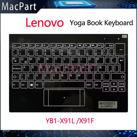Original Brand New Keyboard for 10.1" Lenovo Yoga Book Yogabook YB1-X91L YB1-X91F X91 Palmrest Topca
