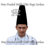 Songkok Tingi 30cm - Songkok Peci Kopiah Height 30cm - Black Songkok POLOS Height 30cm - Black Songk