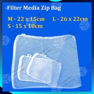 Aquarium Filtration Filter Media Zip Bag Filter Net | media bag filter bag aquarium filter net mesh 