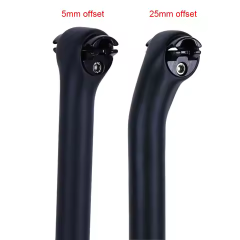 Newest black logo Road Mountain bicycle matt UD full carbon bike seatposts carbon MTB 5&25mm offset 
