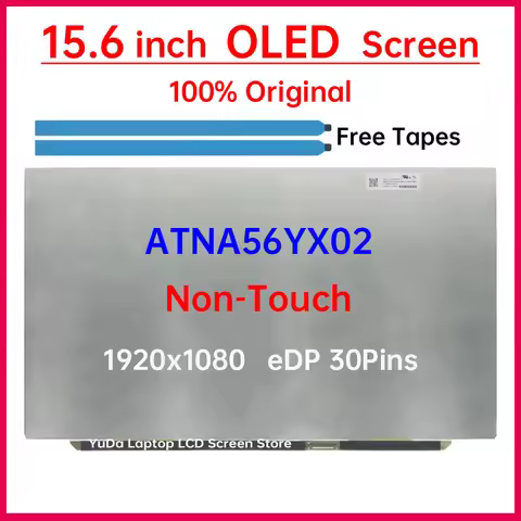 15.6" OLED Screen ATNA56YX02-0 ATNA56YX02-1 For Samsung Galaxy Book NP950XDB NP950XED NP950XEE LCD D