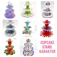 3-Tier Character Cupcake Stand 3-Tier Patterned Cupcake Stand Cake Stand/