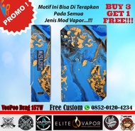 Original Garskin Mod Vape VooPoo Drag 157W Free Custom Gambar - Resin