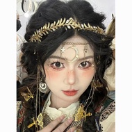Ancient Greece Dunhuang Exotic Golden Leaf Flow Ornament Hair Band Chinese Style Fairy Hanfu Accesso