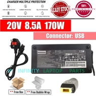 New Lenovo 20V 170W 8.5 ThinkPad Y720 T440p W540 W550s R720 R7000 Y7000P T440P Y920 Laptop Adapter c