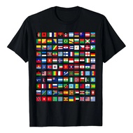 Cool Flags Of The World Countries International Flags T-Shirt