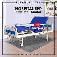 ⭐FREE INSTALLATION⭐F&amp;F : Hospital Bed 2 Function Manual (M15) + Mattress / katil hospital adjustable / katil hospital