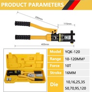 YQK -300 Manual hydraulic clamp crimping range Hydraulic crimping tool 12T pressure Cable Lug Press 