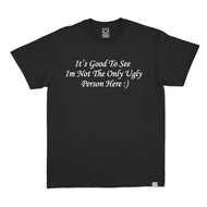 ZeroTwentyTwo T-Shirt Aesthetic Typography Ugly Person Black | Black Funny Word T-Shirt