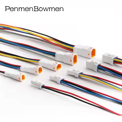 1 Set 2 3 4 6 8 Pin JWPF 0.7mm Car Micro Butt Electrical Connector Waterproof Female Male Wire Harne