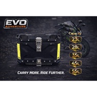 TOP BOX ALUMINIUM 35L 45L 55L PREMIUM  BOX EVO ADVENTURE