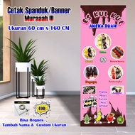 Spanduk Banner Es Kul Kul Ukuran 160 x 60 cm