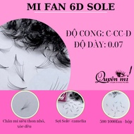 MI Fan 6D SOLE 0.07 - CAMELIA 6D MI - Eyelash extension tools - False eyelashes - RIGHT lashes