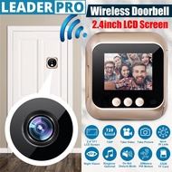 Door Bell with Camera LED Smart Video Doorbell HD 720P Night Vision PIR Motion Detection 2.4 Display