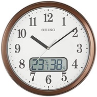 Seiko Clock Wall Clock Radio Analog Temperature Humidity Diameter 31cm with 4 Variation Colors
