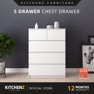 KitchenZ 4 Layer Chest Drawer 5 storage drawer Almari Laci Layer Drawer Storage Big Size Murah Drawe