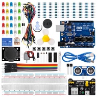 LAFVIN Basic Starter Kit with R3 Controller Board,LED, Resistor,Jumper Wires and Power Supply Compat